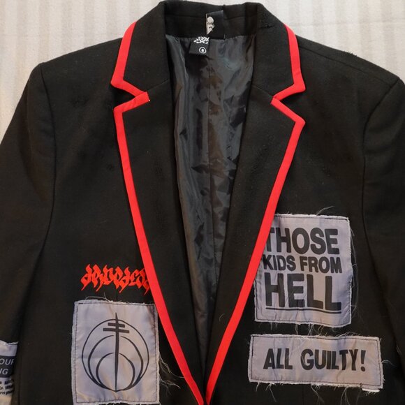 Unisex Dropdead Blazer "All Guilty!" Size S LIKE NEW - Picture 3 of 10